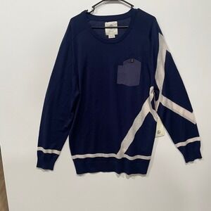 Alps & Meters Touring Knit Eclipse Ivory Merino Wool Blend Sweater XL